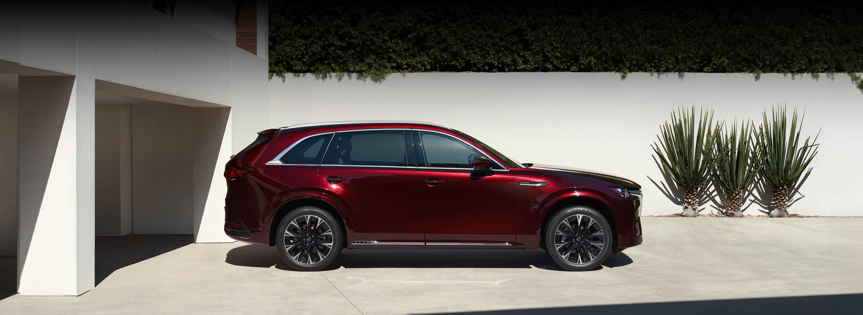 Red 2026 Mazda CX-90 side profile